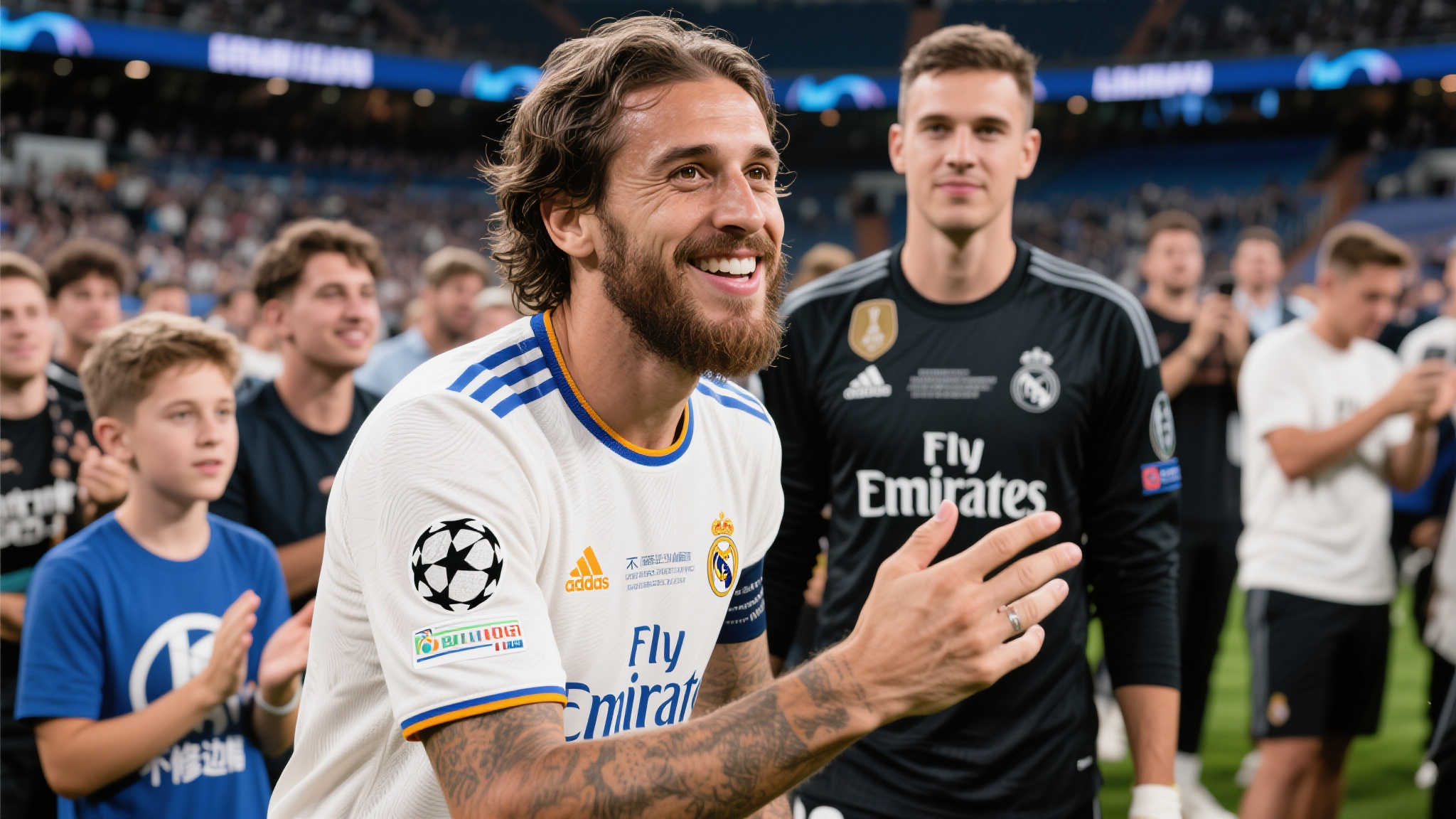 阿诺德晒庆祝照遭怀森调侃：嘴巴合上点